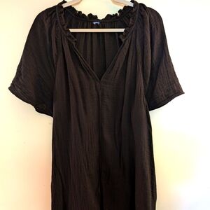 Old Navy V Neck Mini Swing dress, XL, black